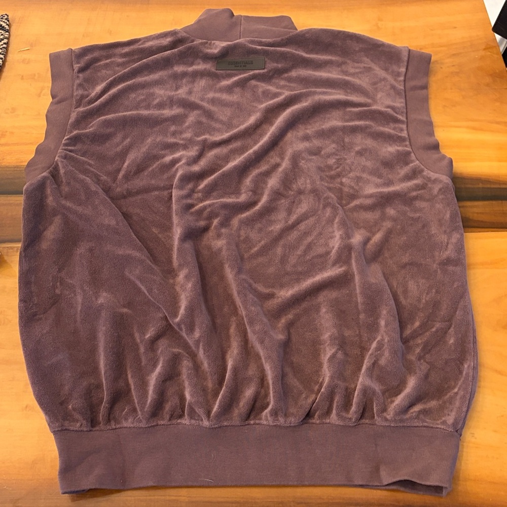 Essentials Fear Of God velour vest - Picture 4 of 6